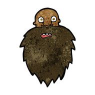 cartoon bearded man N39