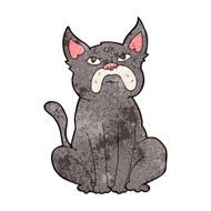 cartoon grumpy little dog N8