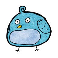 cartoon fat bird N15