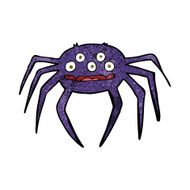 cartoon halloween spider N4