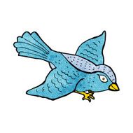 cartoon flying bird N18