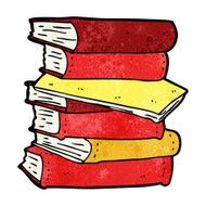 Cartoon Pile Of Books N6