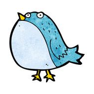 cartoon fat bird N16