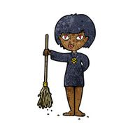 cartoon pretty witch girl N7