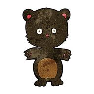 cartoon happy black bear N5