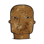 cartoon bald tough guy N14