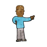 cartoon pointing man N75
