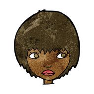 cartoon unhappy girl N13