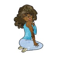 cartoon woman posing N23
