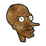 cartoon evil old man N10