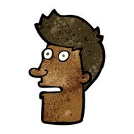 cartoon shocked male face N6