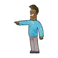cartoon pointing man N76