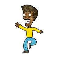 cartoon terrified man N180