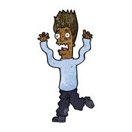 cartoon terrified man N181