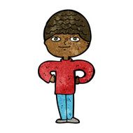 cartoon proud man N20