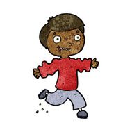 cartoon excited boy N104