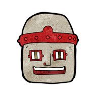 cartoon robot head N55