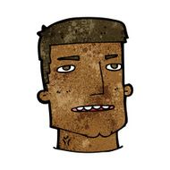 cartoon male head N7