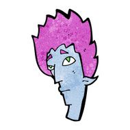 cartoon vampire head N23