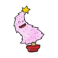 cartoon dancing christmas tree N12