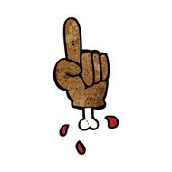 cartoon pointing severed hand N3