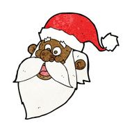cartoon jolly santa claus face N7
