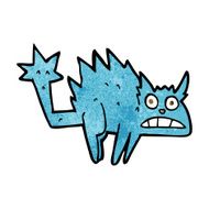 cartoon frightened cat N14