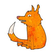 Cartoon Fox Sitting N5