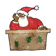 cartoon bored santa claus N7