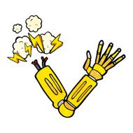 Cartoon Robot Arm N22