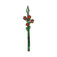 cartoon flowering spear N5