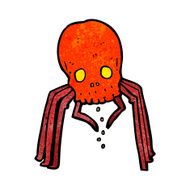 cartoon spooky skull spider N5