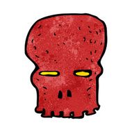 cartoon spooky skull N116