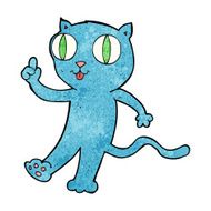 cartoon cat with idea N5