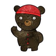cartoon black bear cub N41