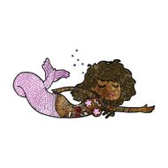 cartoon mermaid with tattoos N5