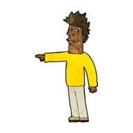 Cartoon Man Pointing N147