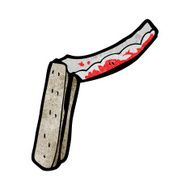 cartoon folding razor N7