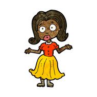 cartoon confused girl N7