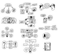 doodle set - graphics diagrams and schemes