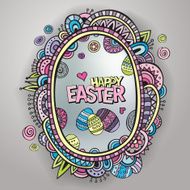 ornamental easter egg frame N2