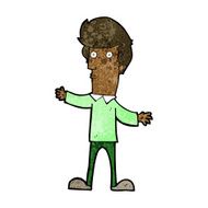 cartoon startled man N32