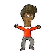 cartoon startled man N33
