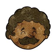 Cartoon Man With Mustache N76