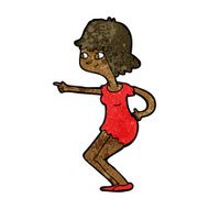 Cartoon Girl Pointing N21