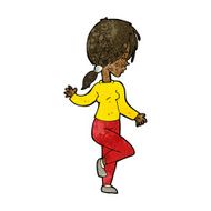 Cartoon Girl Dancing N16