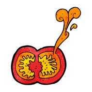 cartoon juicy tomato N3