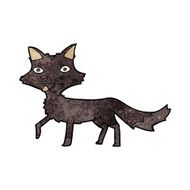 cartoon little wolf N62