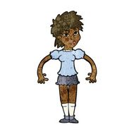 cartoon curious woman N42