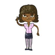 cartoon woman with idea N178